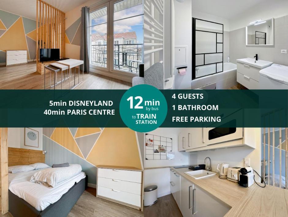 Le Delta Bailly - Appartement Pour 4 Personnes Disneyland Paris 外观 照片
